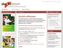 Tablet Screenshot of akzent-forum.ch
